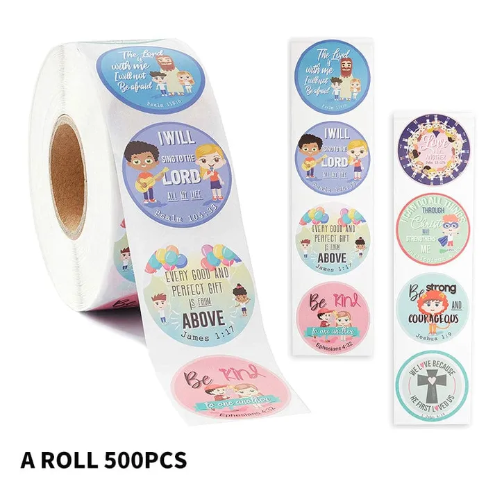 Bible Quote Stickers for Children Lords Guidance Earrings