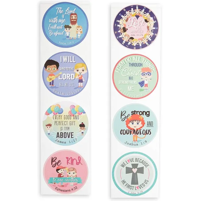 Bible Quote Stickers for Children Lords Guidance Earrings