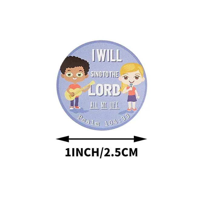 Bible Quote Stickers for Children Lords Guidance Earrings