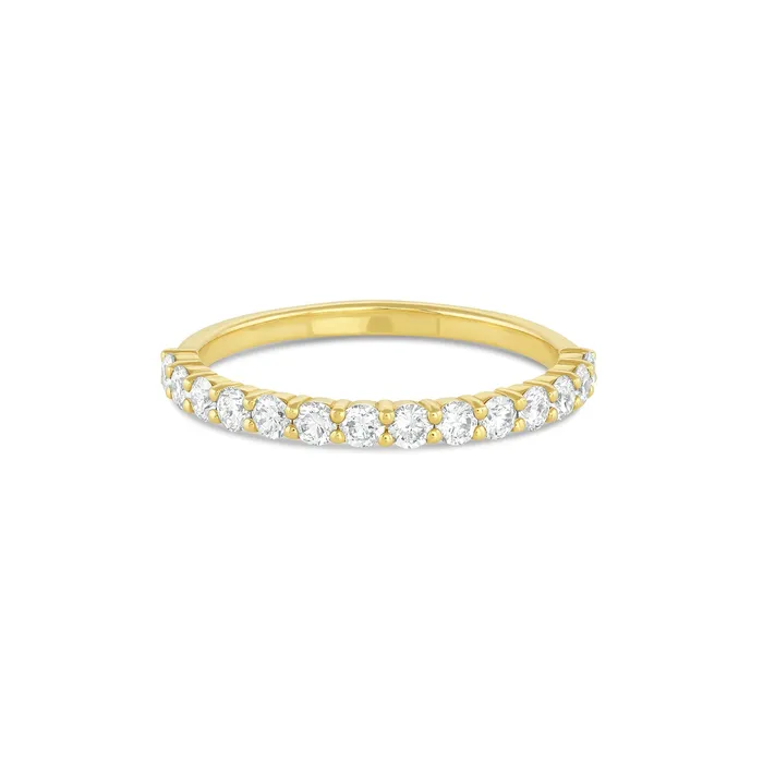 Lab Grown Petite Peppercorn Band HalfEternity Consider Bridal Rings