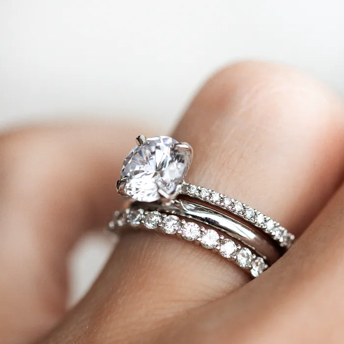 Lab Grown Petite Peppercorn Band HalfEternity Consider Bridal Rings Lab Grown Petite Peppercorn Band HalfEternity Consider Bridal Rings