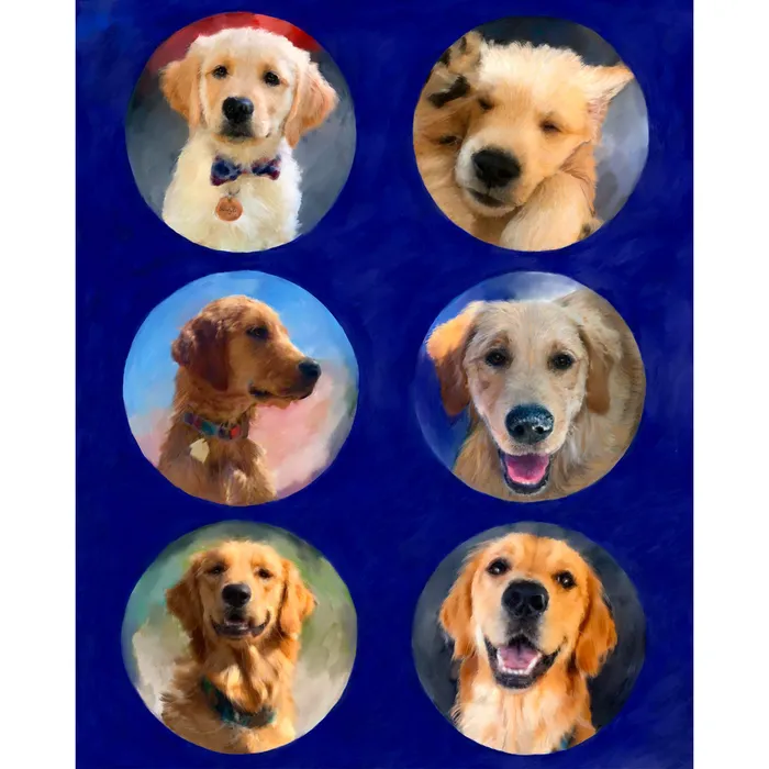 Portraits by NC Earrings Pet Portrait Collage Golden Retriever Portrait Digital Portrait Portraits by NC Earrings Pet Portrait Collage Golden Retriever Portrait Digital Portrait