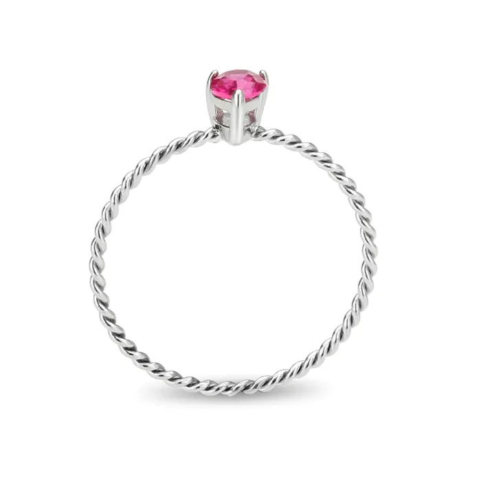 CJ3863 Wholesale Womens Stainless Steel AAA Grade CZ Ruby Minimal Ring Green Rings CJ3863 Wholesale Womens Stainless Steel AAA Grade CZ Ruby Minimal Ring Green Rings