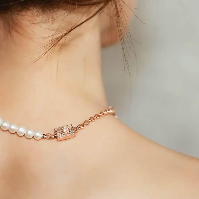 Asian Civilisations Museum Freshwater Pearl Necklace WN00215 New Yorker Collection Pearly Lustre Necklaces