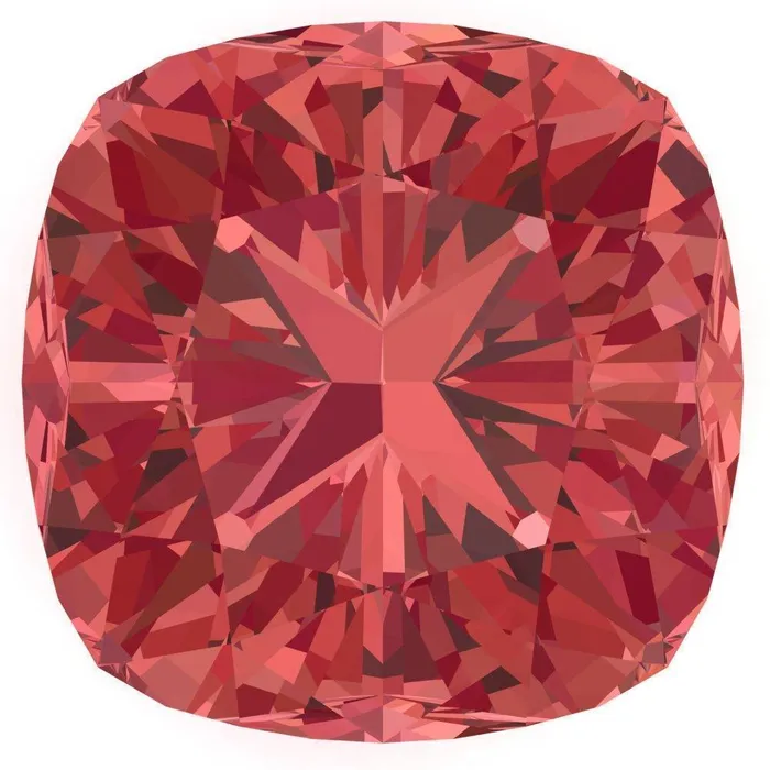 Earrings FAB LabGrown Cushion Padparadscha Sapphire Stone Size Fire Brilliance 
