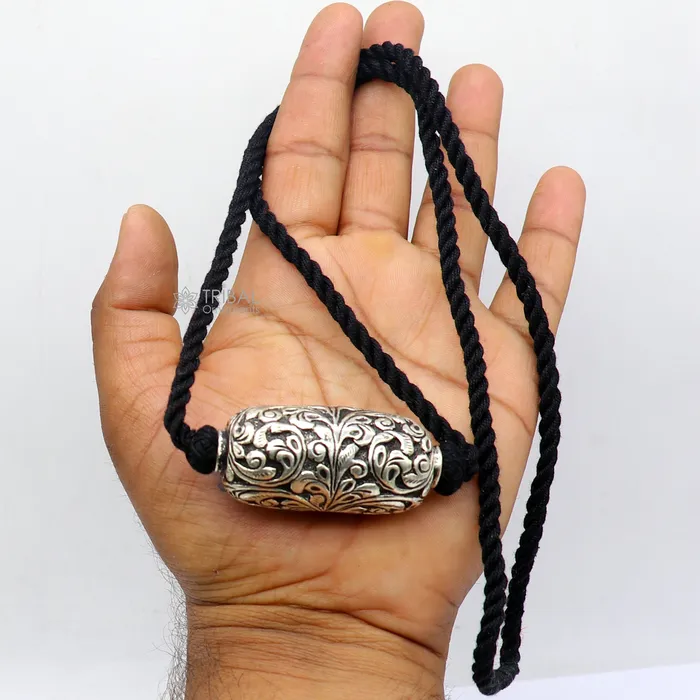 Necklaces TRIBAL ORNAMENTS Vintage Indian traditional Cultural style trendy 925 sterling silver chitai work Chokar pendant necklace choker tribal jewelry SET681 Necklaces TRIBAL ORNAMENTS Vintage Indian traditional Cultural style trendy 925 sterling silver chitai work Chokar pendant necklace choker tribal jewelry SET681
