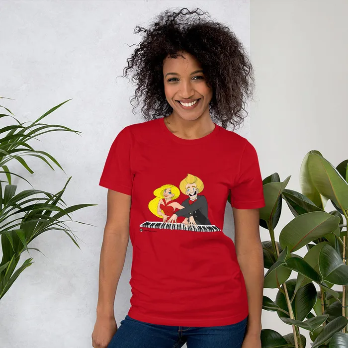 Piano Duo TShirt Piano Fan Shop Earrings