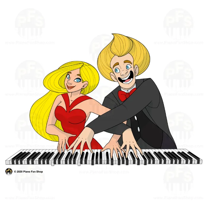 Piano Duo TShirt Piano Fan Shop Earrings