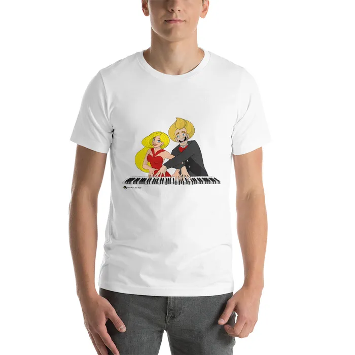 Piano Duo TShirt Piano Fan Shop Earrings