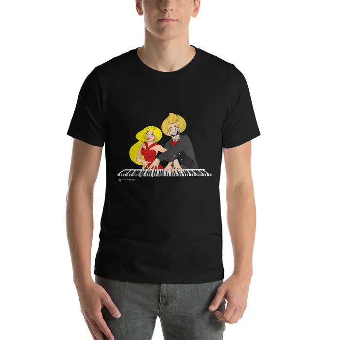Piano Duo TShirt Piano Fan Shop Earrings