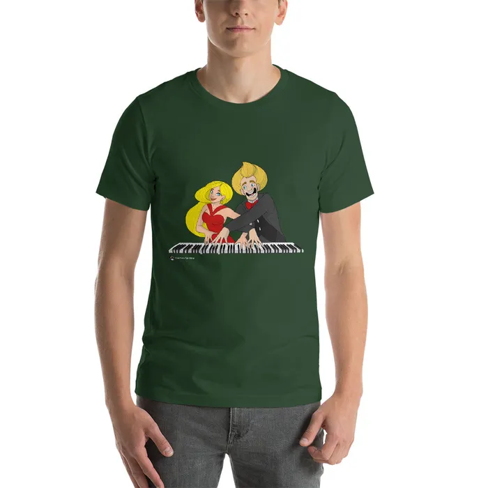 Piano Duo TShirt Piano Fan Shop Earrings