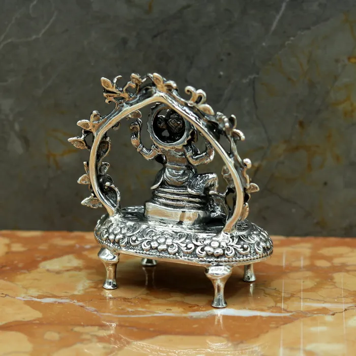 TRIBAL ORNAMENTS Rings 925 Sterling silver Lord Ganesh Idol Pooja Articles Indian Silver Idols handcrafted Lord Ganesh statue sculpture amazing gifting art su03