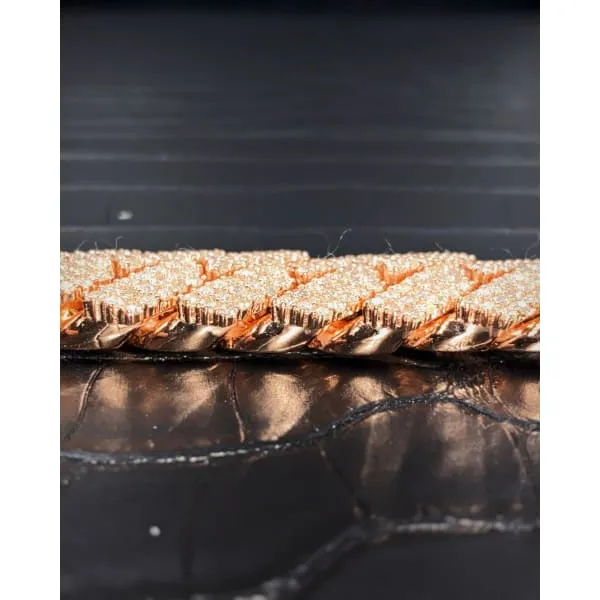 14kt Rose Gold Cuban Link Chain With 4110ct Diamonds Diamond Source NYC Necklaces 14kt Rose Gold Cuban Link Chain With 4110ct Diamonds Diamond Source NYC Necklaces