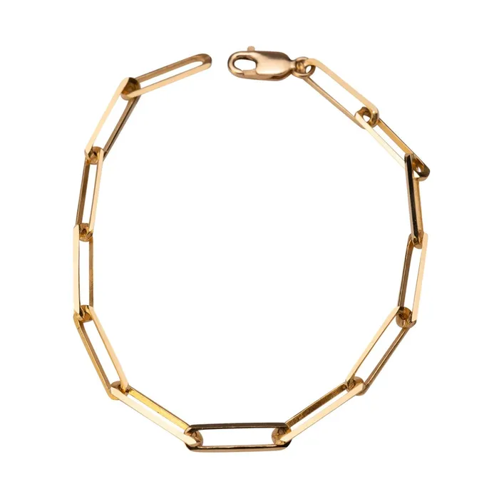 Bracelets 14k Gold Large Rectangle Bracelet RG