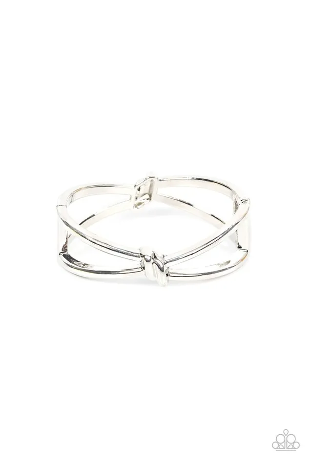 Bracelets Paparazzi Bracelet KNOT My First Rodeo Silver Paparazzi Jewelry Bracelets Paparazzi Bracelet KNOT My First Rodeo Silver Paparazzi Jewelry