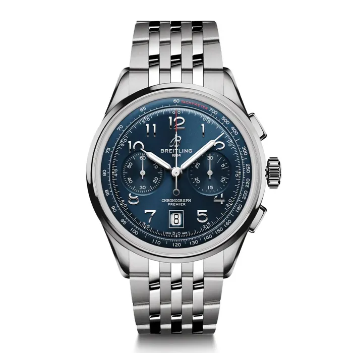 Breitling Breitling Premier B01 Chronograph 42 Stainless Steel Blue dial Watch AB0118A61C1A1 Watches Breitling Breitling Premier B01 Chronograph 42 Stainless Steel Blue dial Watch AB0118A61C1A1 Watches