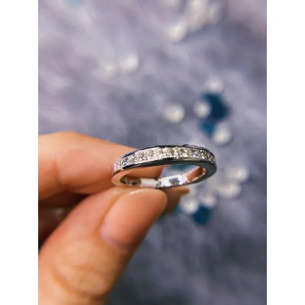 Diamond Source NYC Rings 14k White Gold Eternity Band with 070ct TDW BA3250 Diamond Source NYC Rings 14k White Gold Eternity Band with 070ct TDW BA3250