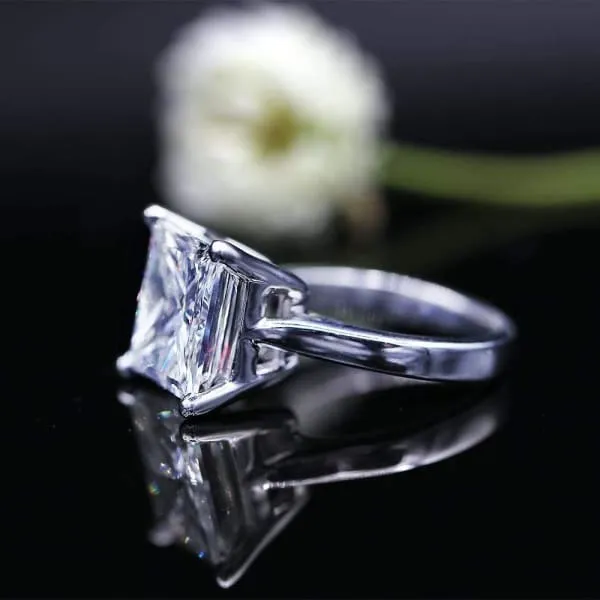Dream 703ct Princess cut Diamond set in 14k White Gold Engagement ring 104231 Diamond Source NYC Rings
