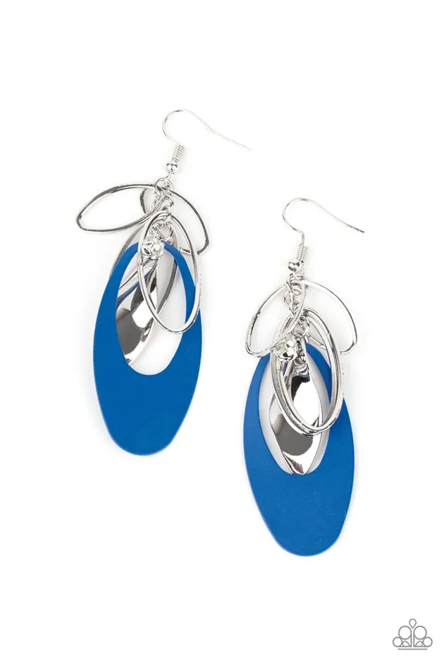 Earrings Paparazzi Jewelry Paparazzi Earring Ambitious Allure Blue Earrings Paparazzi Jewelry Paparazzi Earring Ambitious Allure Blue