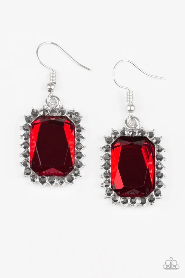 Earrings Paparazzi Jewelry Paparazzi Earring Downtown Dapper Red Earrings Paparazzi Jewelry Paparazzi Earring Downtown Dapper Red