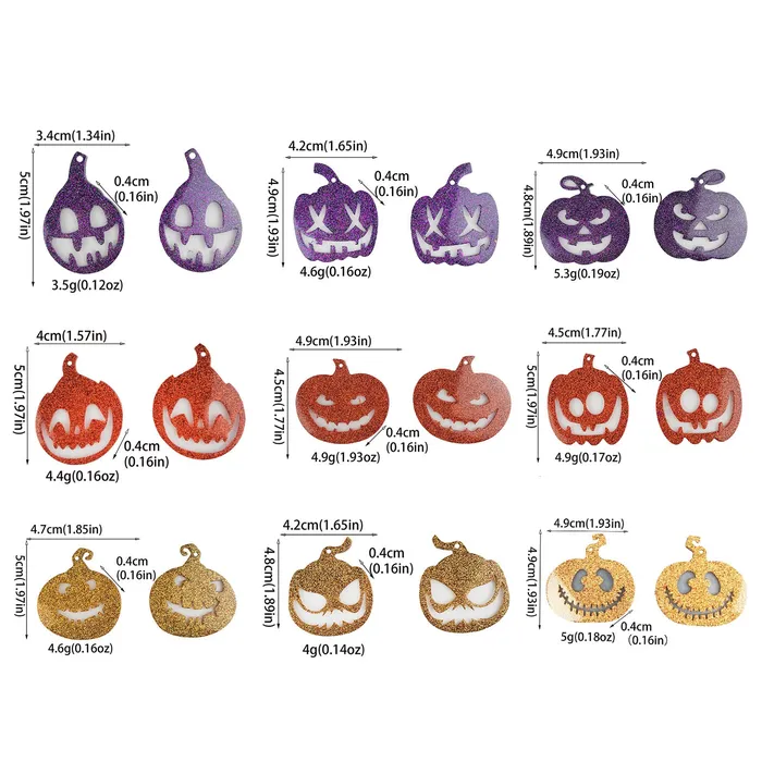 IntoResin Earrings Pumpkin Earring Resin Mold
