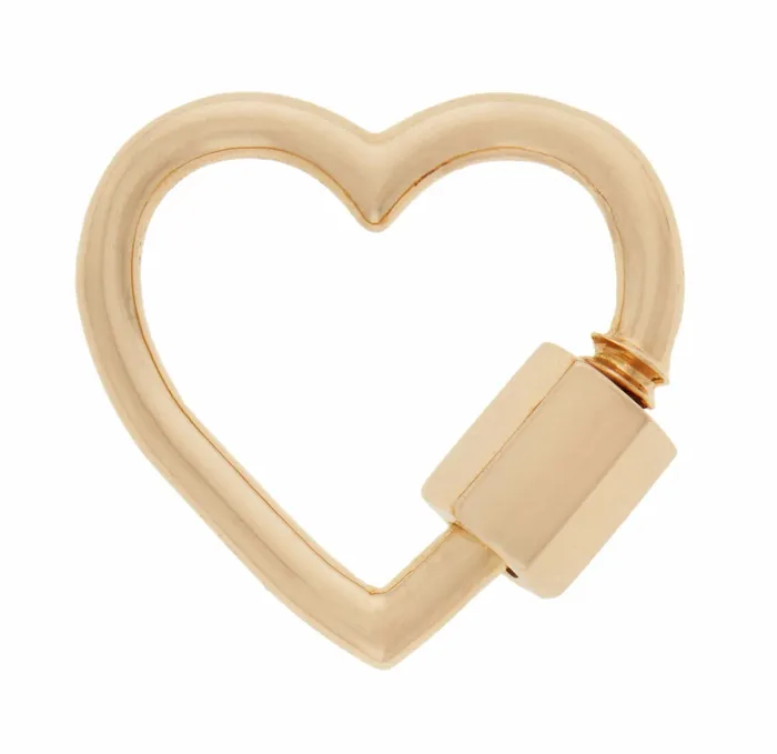 Marla Aaron Necklaces Marla Aaron 14K Yellow Gold Heart Lock
