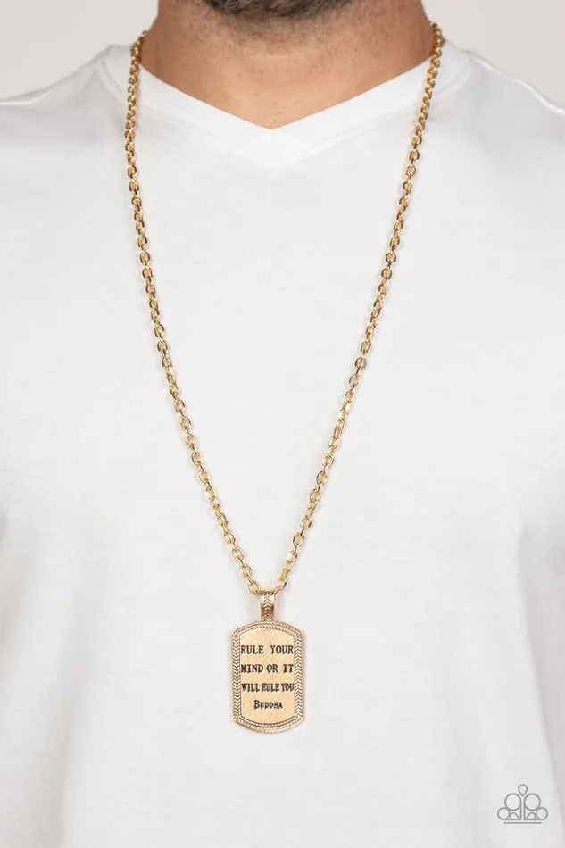 Necklaces Paparazzi Jewelry Paparazzi Necklace Empire State of Mind Gold