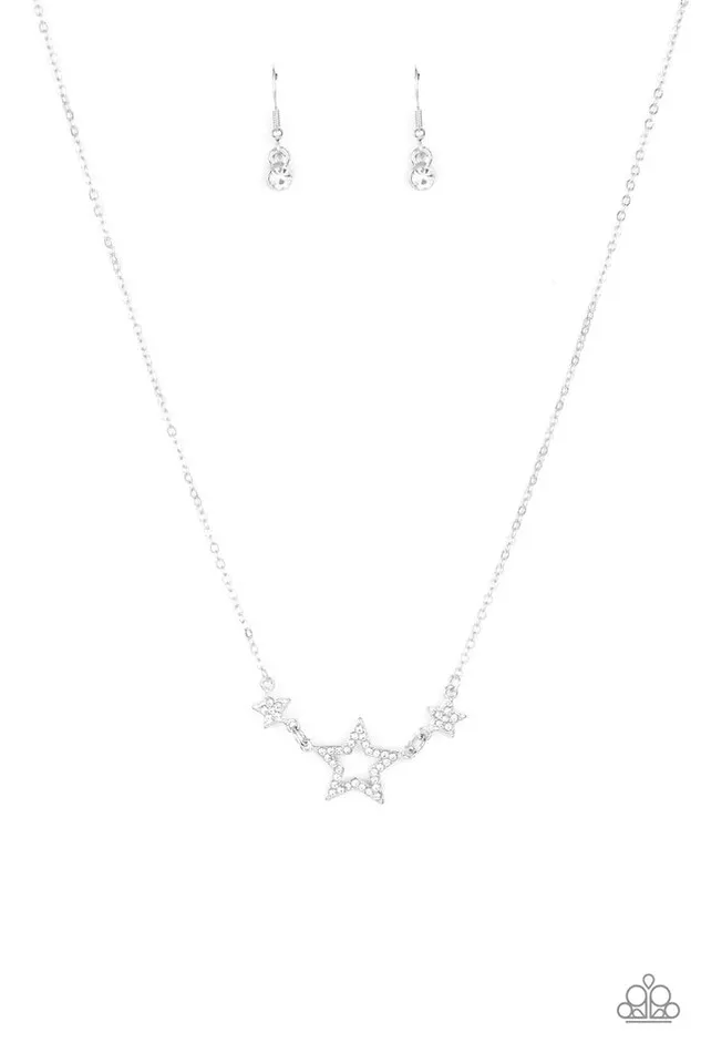 Necklaces Paparazzi Jewelry Paparazzi Necklace United We Sparkle White Necklaces Paparazzi Jewelry Paparazzi Necklace United We Sparkle White