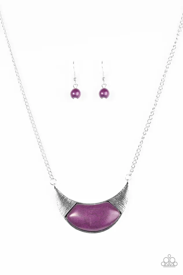 Necklaces Paparazzi Necklace Run With The Pack Purple Paparazzi Jewelry
