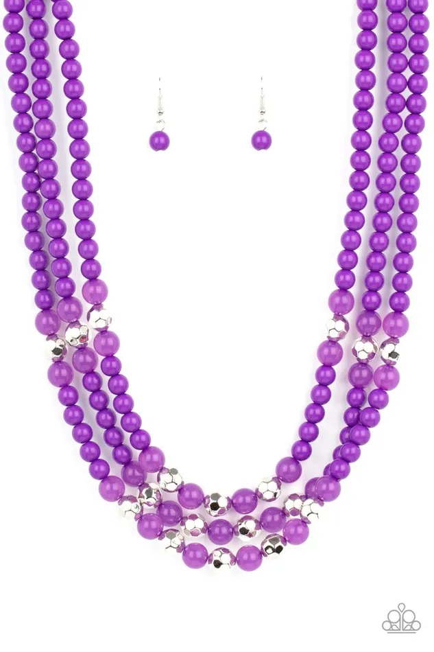 Necklaces Paparazzi Necklace STAYCATION All I Ever Wanted Purple Paparazzi Jewelry Necklaces Paparazzi Necklace STAYCATION All I Ever Wanted Purple Paparazzi Jewelry