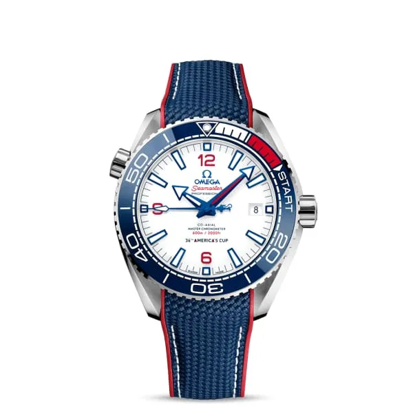 Omega Watches Omega Seamaster 43mm Watch Ref 21532432104001 White Index Dial Blue NATO Strap Omega Watches Omega Seamaster 43mm Watch Ref 21532432104001 White Index Dial Blue NATO Strap