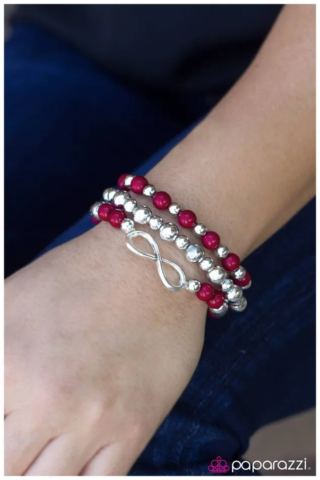 Paparazzi Bracelet A Race Against Time Pink Paparazzi Jewelry Bracelets