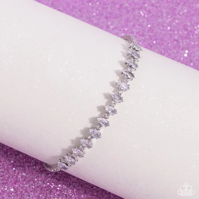 Paparazzi Bracelet Dandy Dancer White Paparazzi Jewelry Bracelets Paparazzi Bracelet Dandy Dancer White Paparazzi Jewelry Bracelets