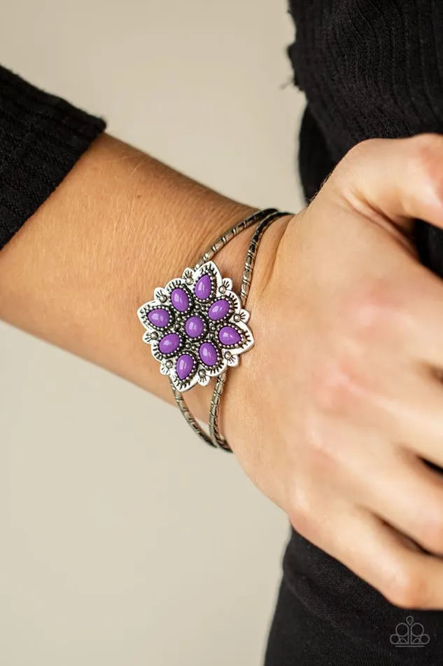 Paparazzi Bracelet Happily Ever APPLIQUE Purple Paparazzi Jewelry Bracelets