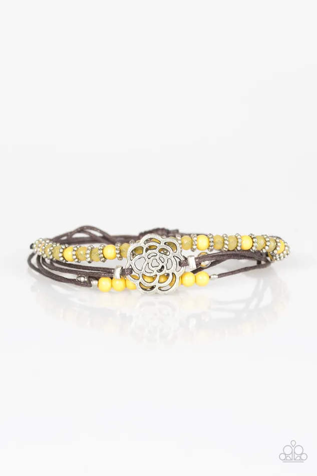 Paparazzi Jewelry Bracelets Paparazzi Bracelet GROW All Out Yellow