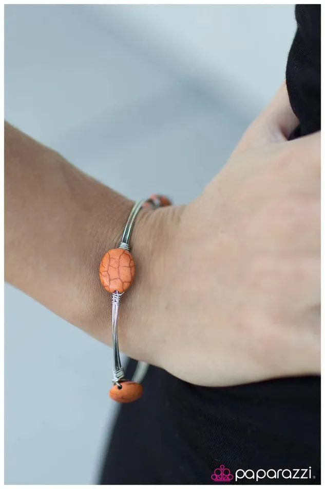 Paparazzi Jewelry Bracelets Paparazzi Bracelet The Dry Lands Orange
