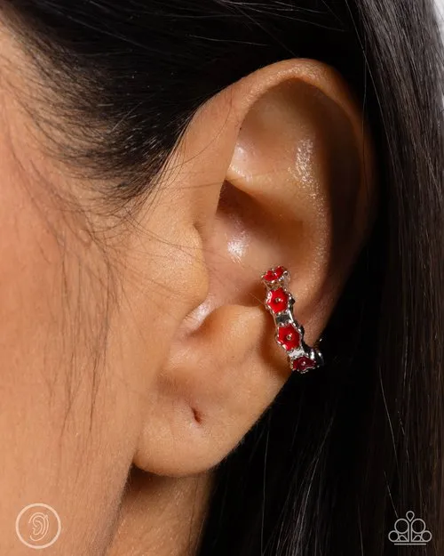 Paparazzi Jewelry Earrings Paparazzi Earring Darling Daydream Red