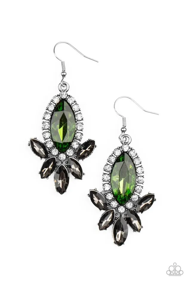Paparazzi Jewelry Earrings Paparazzi Earring Serving Up Sparkle Green Paparazzi Jewelry Earrings Paparazzi Earring Serving Up Sparkle Green
