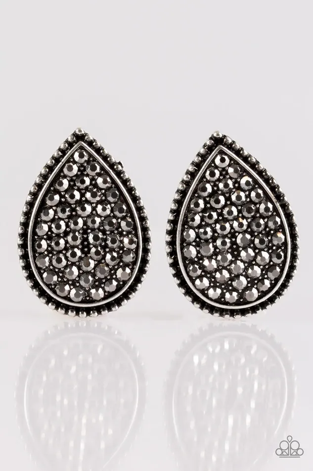 Paparazzi Jewelry Paparazzi Earring A Run For Their Money Silver Post Earrings