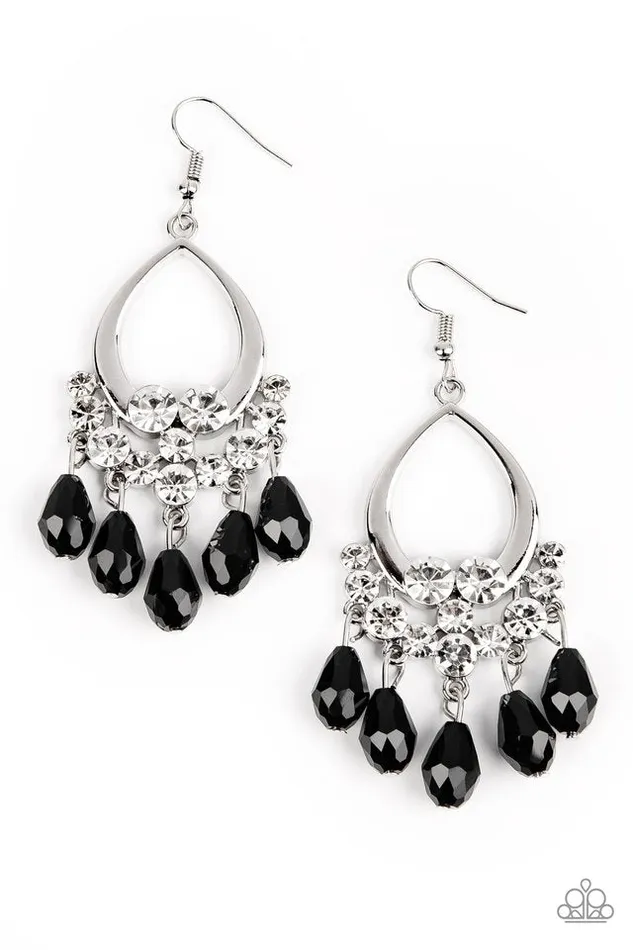 Paparazzi Jewelry Paparazzi Earring Famous Fashionista Black Earrings Paparazzi Jewelry Paparazzi Earring Famous Fashionista Black Earrings