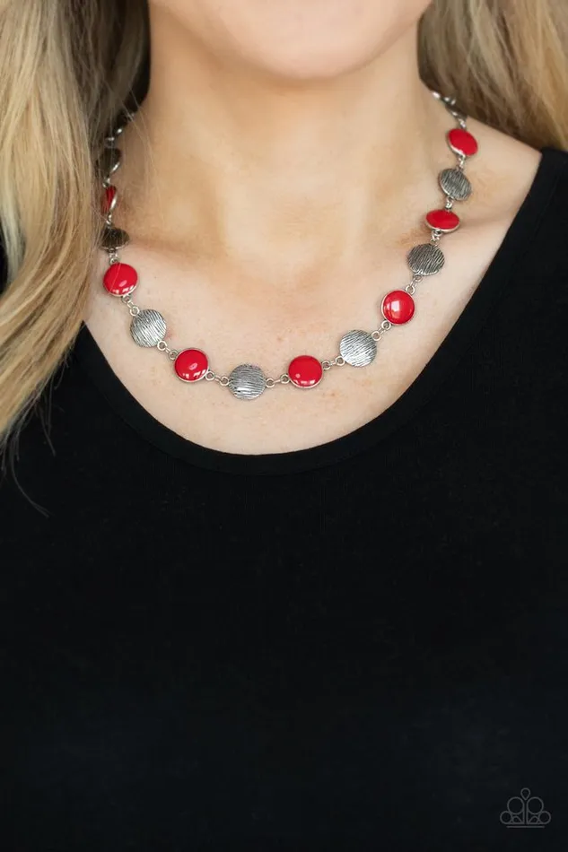 Paparazzi Jewelry Paparazzi Necklace Harmonizing Hotspot Red Necklaces