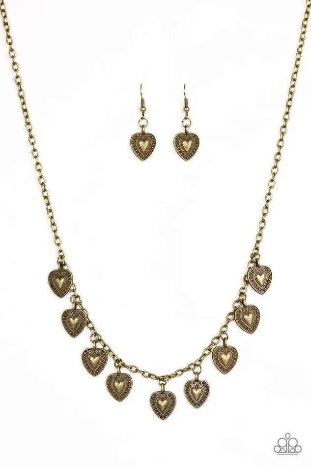 Paparazzi Jewelry Paparazzi Necklace Lost In The Moment Brass Necklaces
