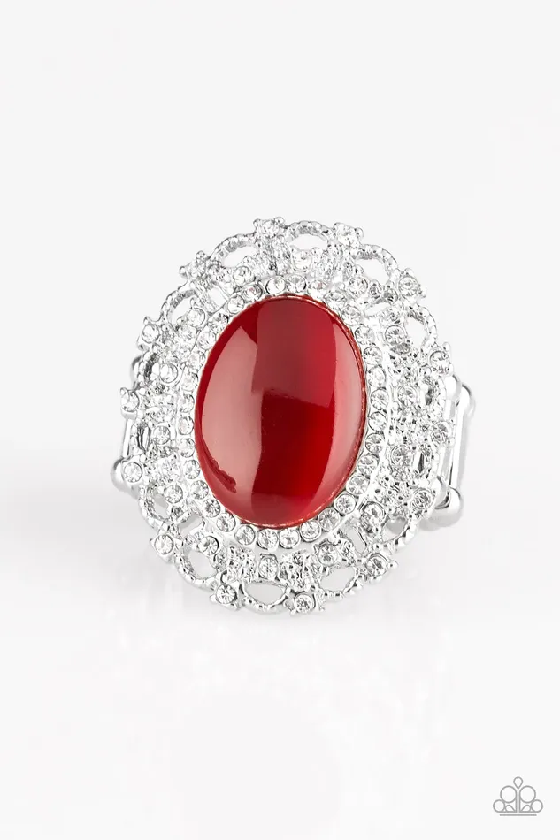 Paparazzi Jewelry Rings Paparazzi Ring BAROQUE The Spell Red