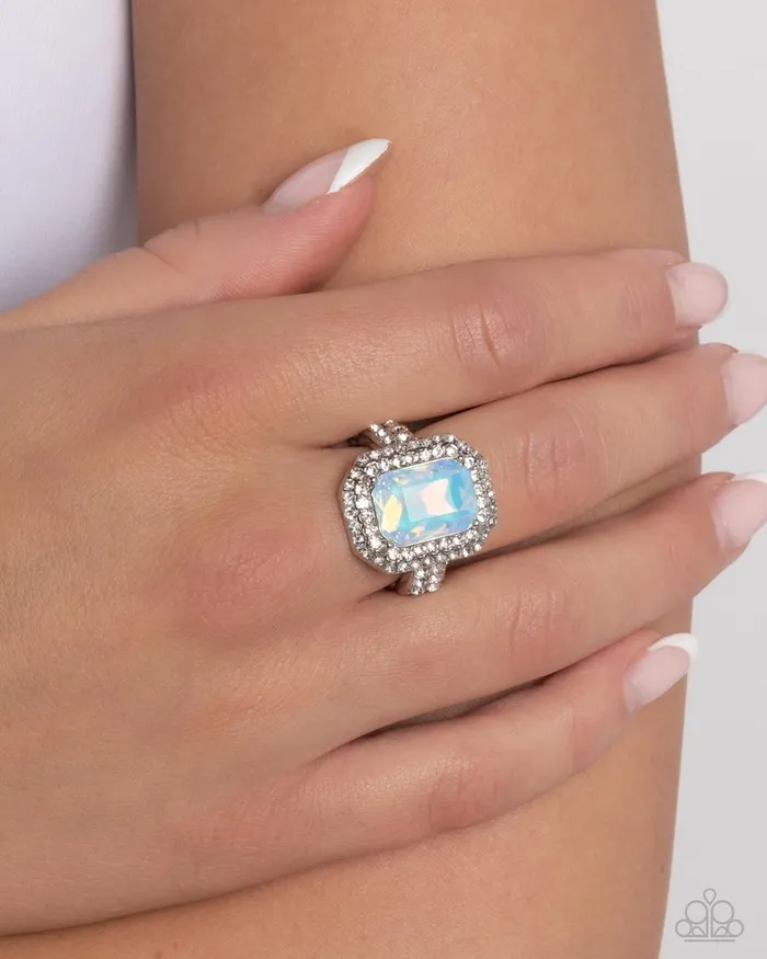 Paparazzi Jewelry Rings Paparazzi Ring Faceted Fidelity Blue