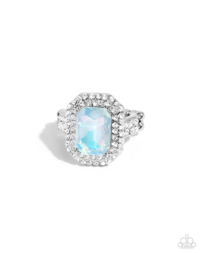 Paparazzi Jewelry Rings Paparazzi Ring Faceted Fidelity Blue Paparazzi Jewelry Rings Paparazzi Ring Faceted Fidelity Blue