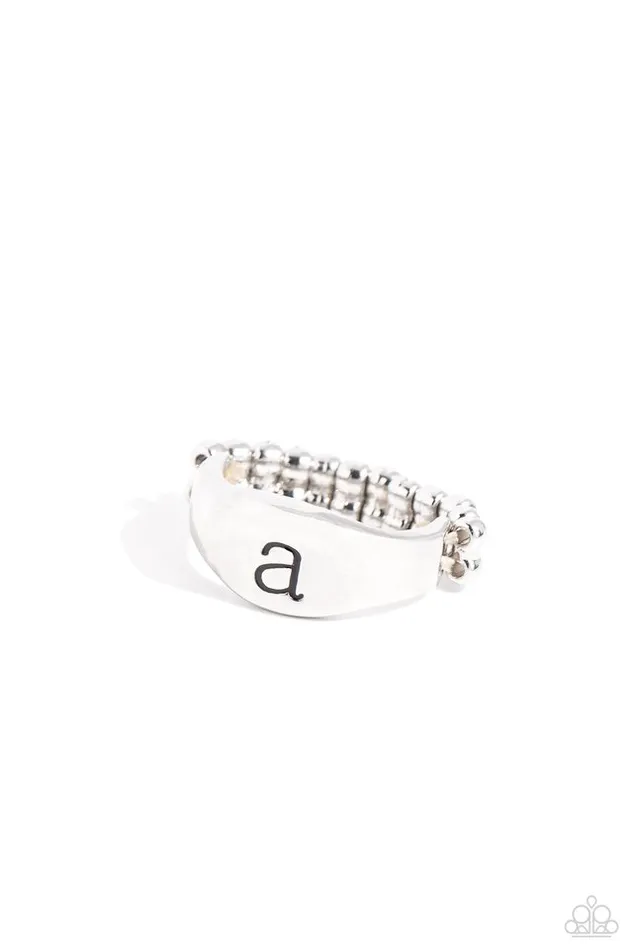 Paparazzi Jewelry Rings Paparazzi Ring Monogram Memento A Silver Paparazzi Jewelry Rings Paparazzi Ring Monogram Memento A Silver