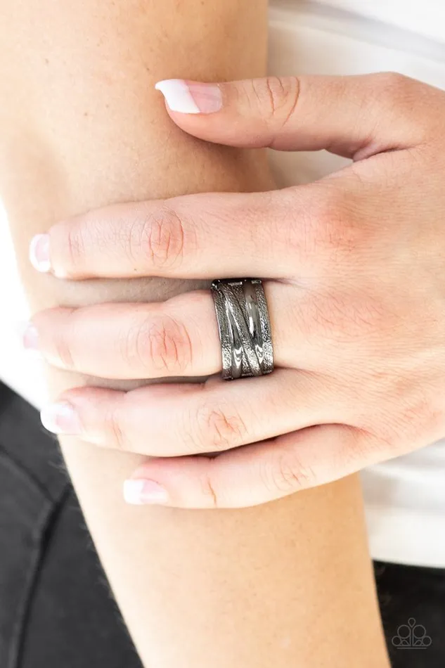 Paparazzi Jewelry Rings Paparazzi Ring Rise and Shine Black