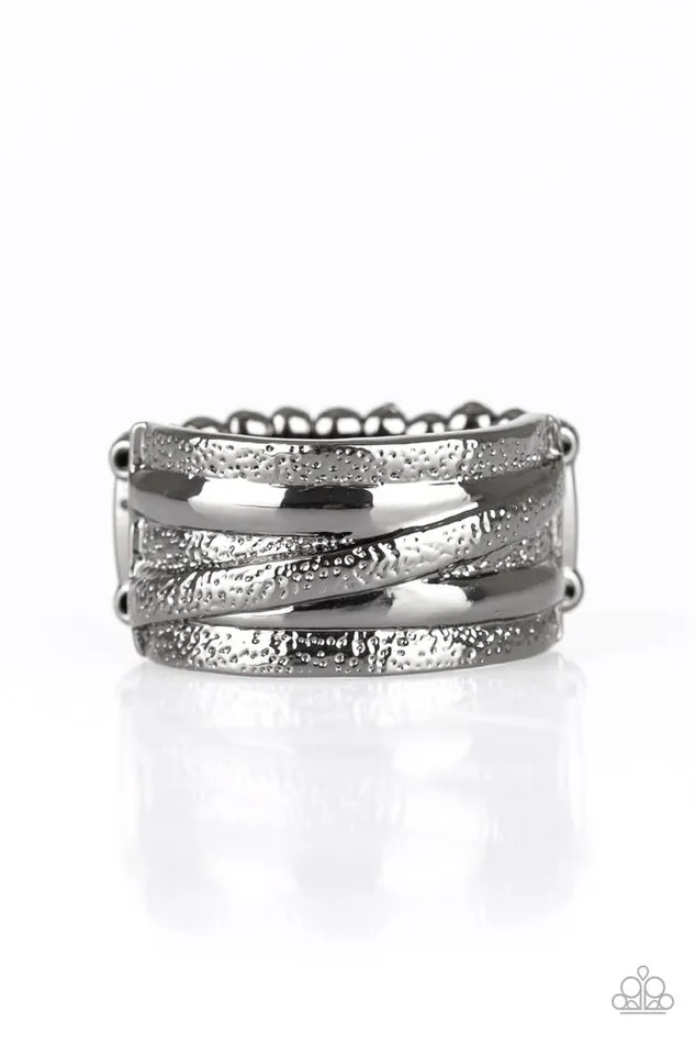 Paparazzi Jewelry Rings Paparazzi Ring Rise and Shine Black Paparazzi Jewelry Rings Paparazzi Ring Rise and Shine Black