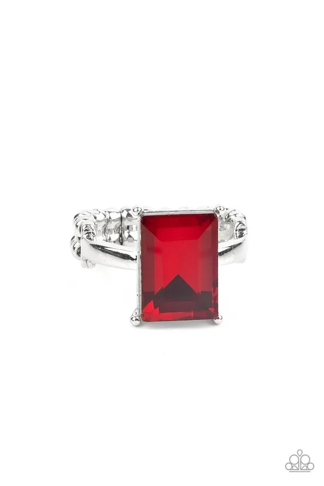 Paparazzi Jewelry Rings Paparazzi Ring Social Glow Red Paparazzi Jewelry Rings Paparazzi Ring Social Glow Red