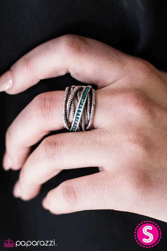 Paparazzi Jewelry Rings Paparazzi Ring Sparkling Speedways Blue